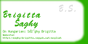 brigitta saghy business card